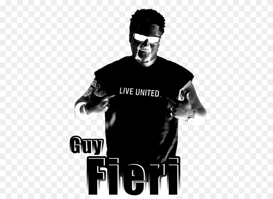 Guy Fieri Yoga Mat For Sale, Finger, Person, T-shirt, Body Part Png Image