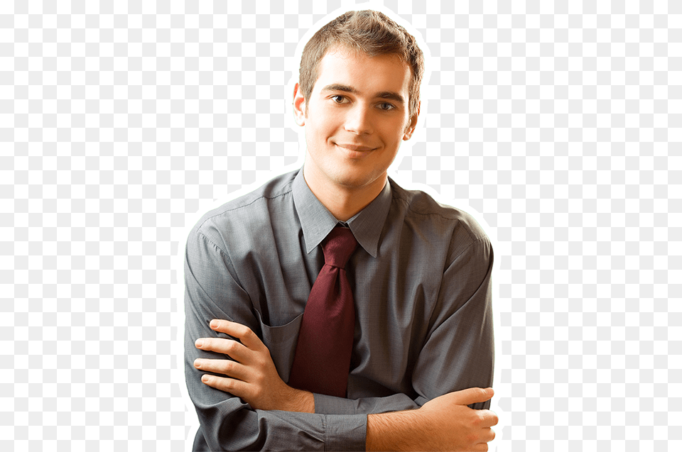 Guy Folded Arms Businessperson, Accessories, Shirt, Person, Necktie Png