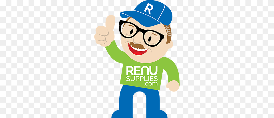 Guy From Renu Supply Cartoon, Advertisement, Baseball Cap, Cap, Clothing Free Png