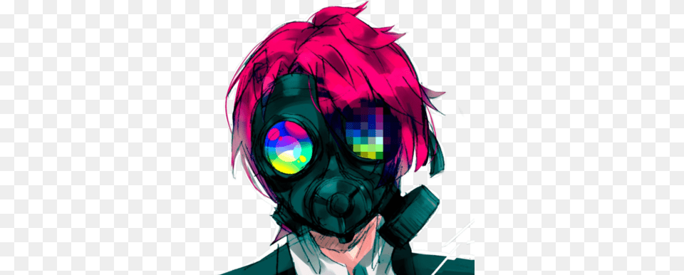 Guy Gas Mask Anime Guy, Book, Comics, Publication, Adult Free Transparent Png