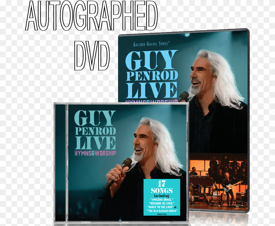 Guy Penrod Live Dvd And Cd Combo Guy Penrod Live Hymns Amp Worship Dvd, Adult, Poster, Person, People Free Transparent Png