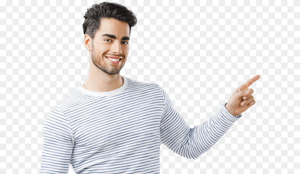 Guy Pointing, Smile, Body Part, Person, Face Png Image