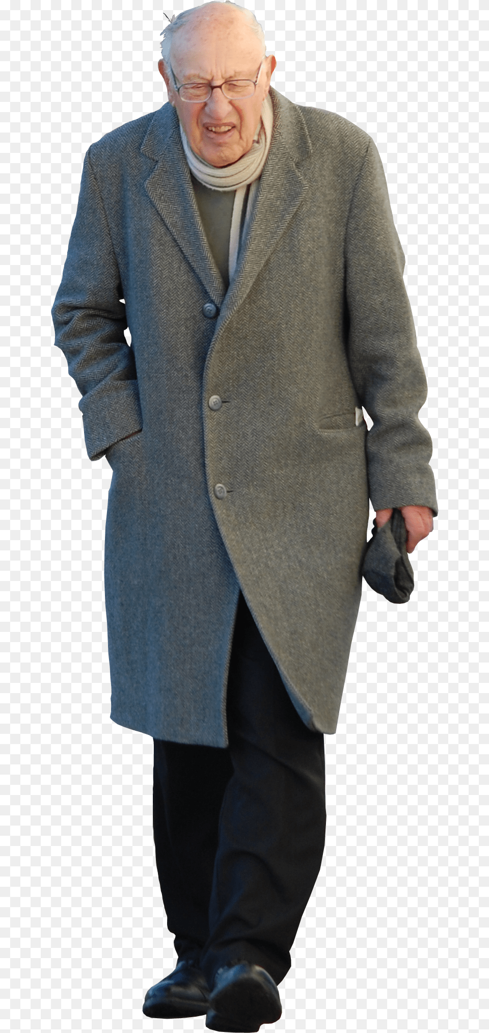 Guy Walking Old Man Transparent Background, Jacket, Blazer, Clothing, Coat Free Png Download
