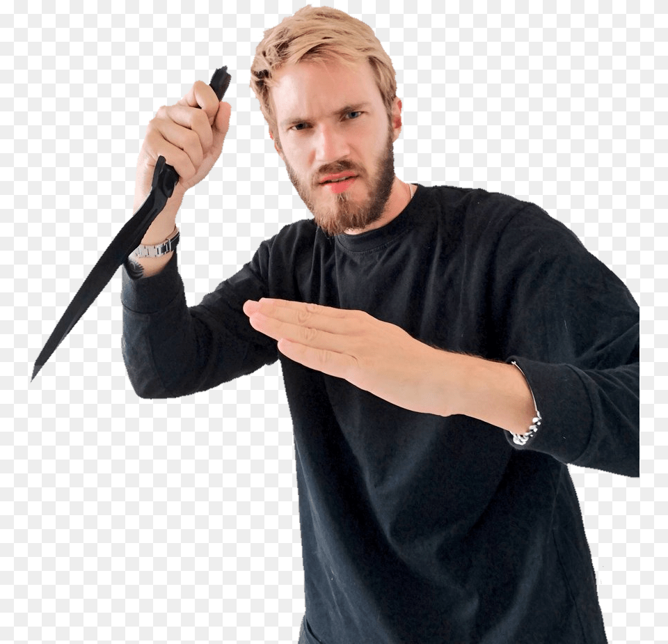 Guy With Gun Creepy Guy With Knife, Weapon, Sword, Person, Man Png