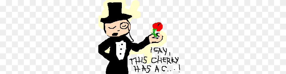 Guy With Monocle Thinks Cherries Have Cunts Drawing, Face, Head, Person, Baby Free Png Download