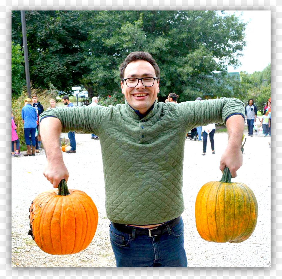 Guy With Pumpkins, Vegetable, Squash, Pumpkin, Produce Free Transparent Png