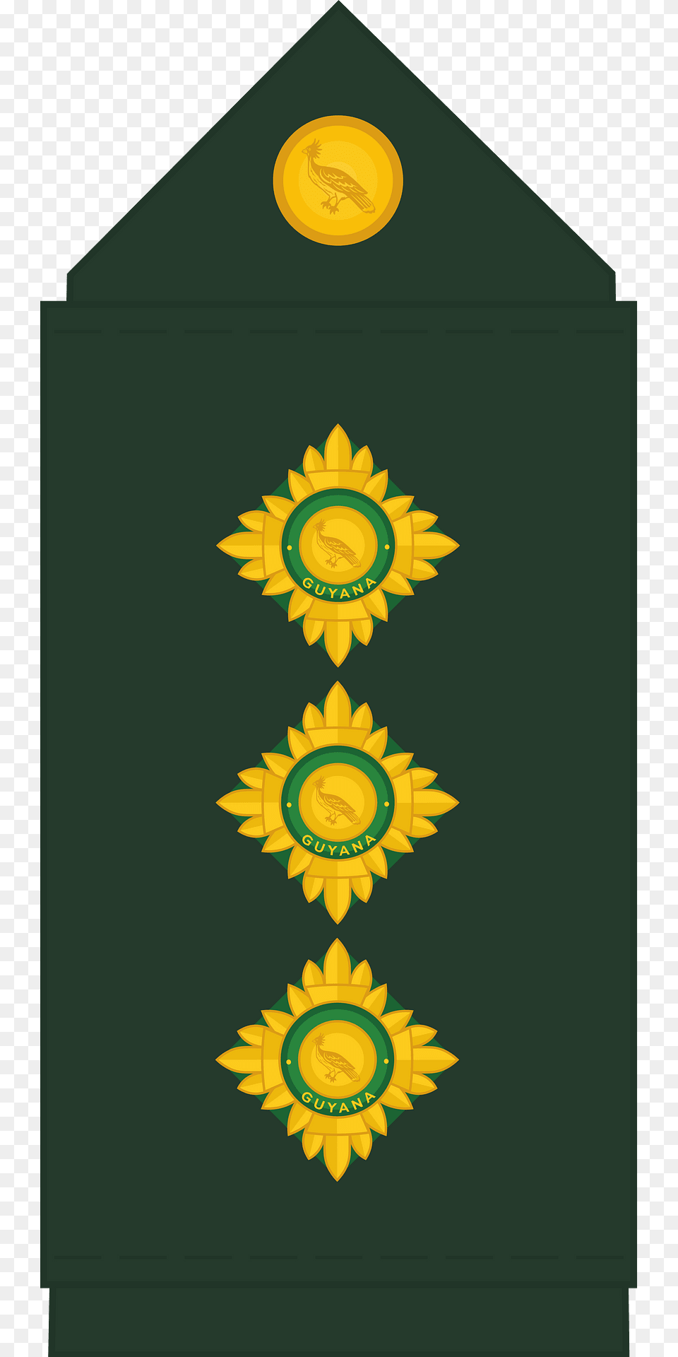 Guyana Defence Force Gdf Captain Rank Insignia Clipart, Flower, Plant, Sunflower Png Image