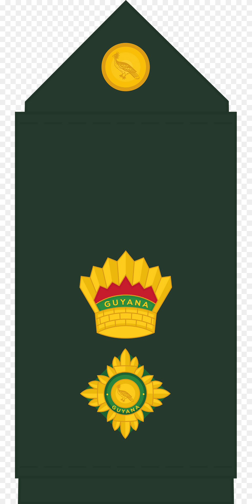 Guyana Defence Force Gdf Lt Colonel Rank Insignia Clipart, Badge, Logo, Symbol Free Png Download