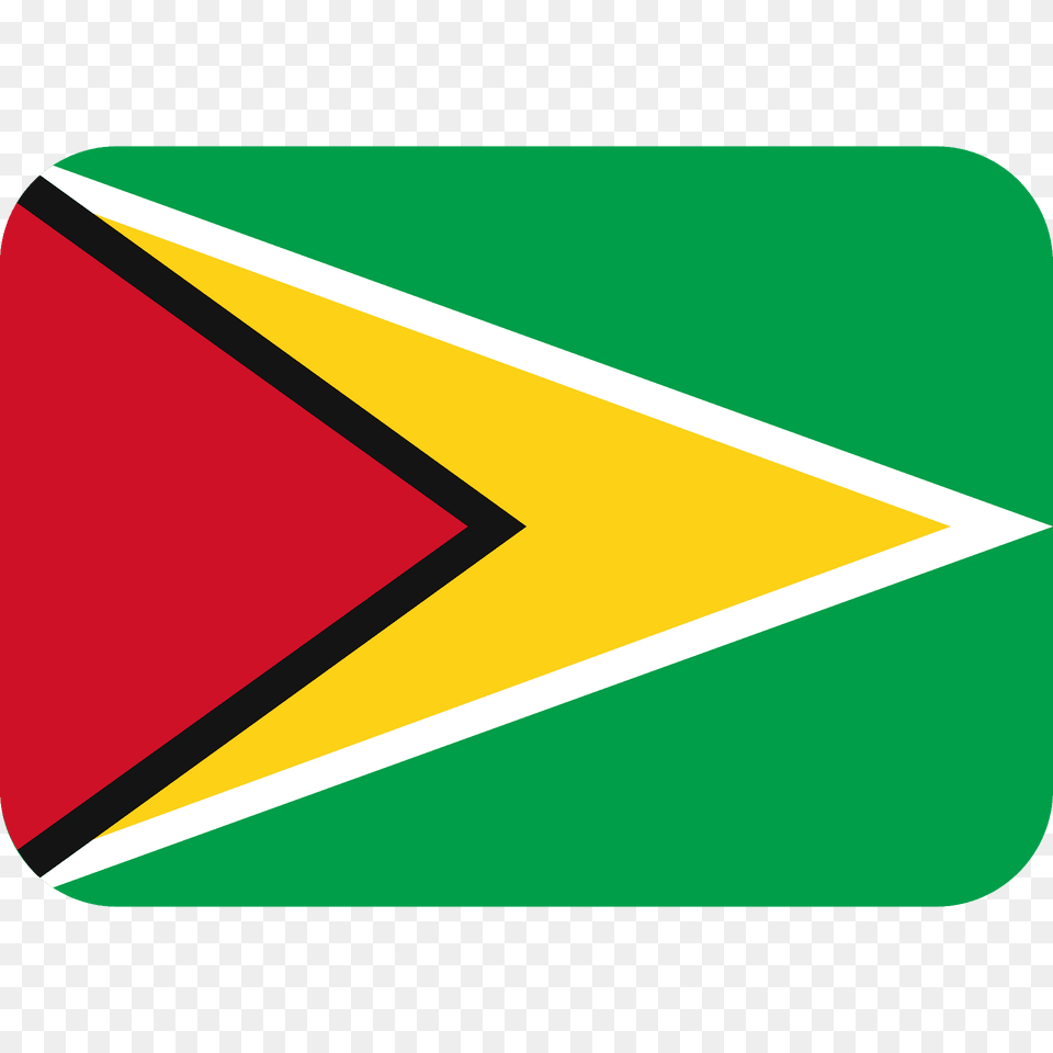 Guyana Flag Emoji Clipart, Triangle Free Png Download