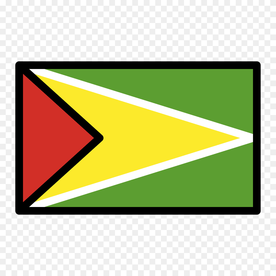 Guyana Flag Emoji Clipart, Triangle Free Png