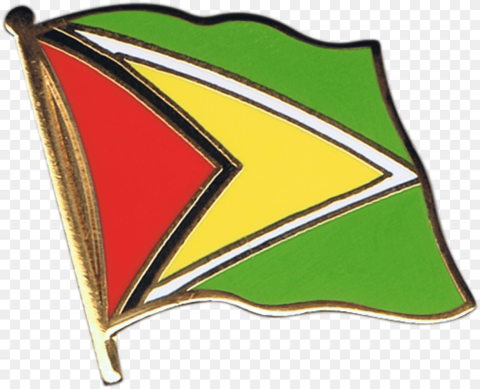 Guyana Flag Pin Badge, Bow, Weapon Png