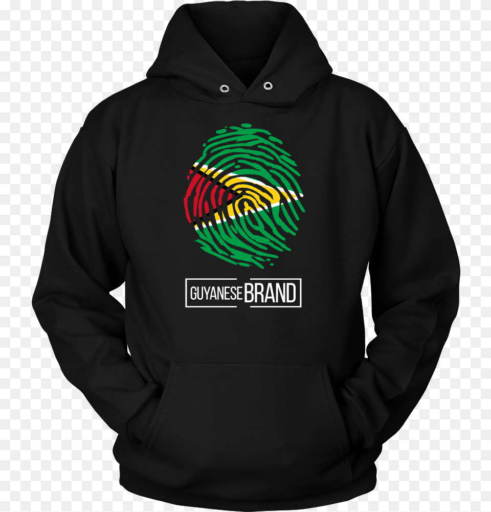 Guyana Guyanese Pride Flag Fingerprint Country Hoodie, Clothing, Knitwear, Sweater, Sweatshirt Free Png Download