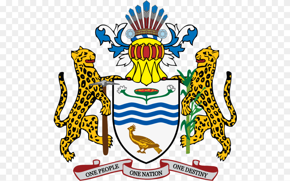 Guyana National Coat Of Arms, Emblem, Symbol, Animal, Bird Png