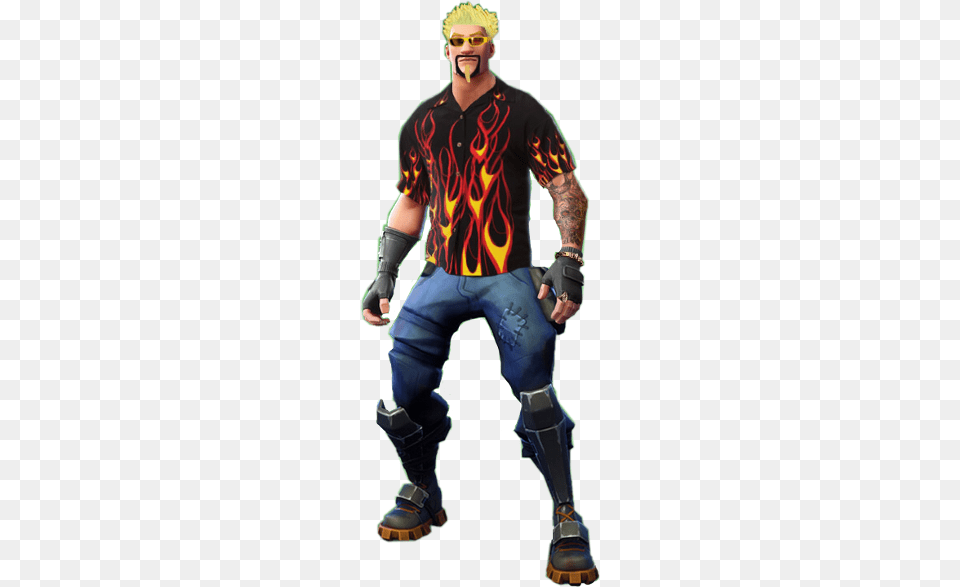 Guyfieri Guy Fieri Zucc Fortnite Coolest Fortnite Harvesting Tools, Adult, Person, Man, Male Png Image