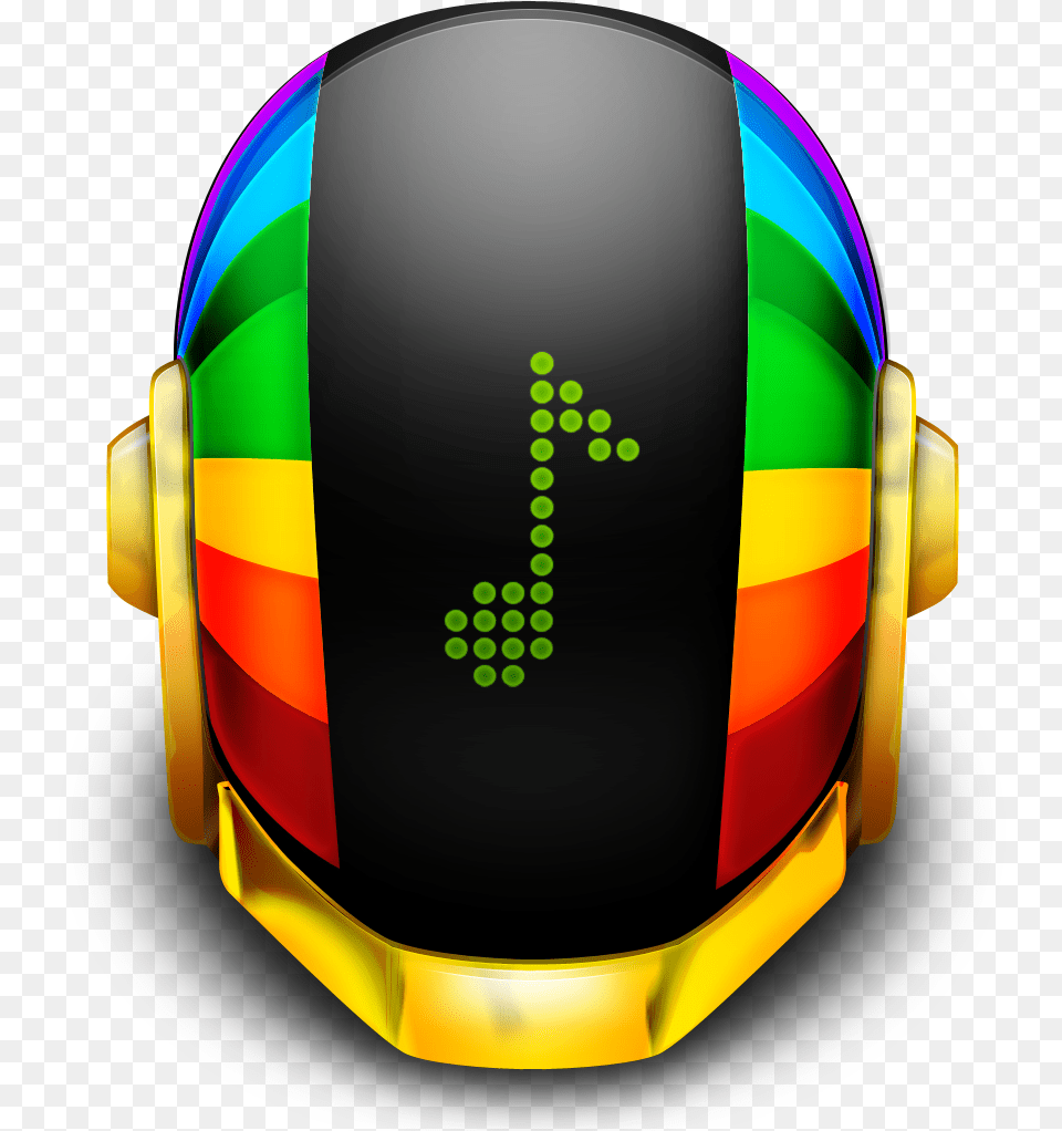 Guyman Helmet Music Icon Daft Punks Iconset Tsukasa Tux Daft Punk Helmet Transparent, Clothing, Hardhat, Electronics, Hardware Png