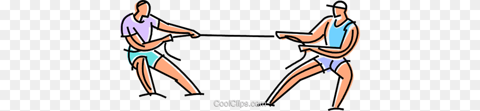 Guys Having A Tug Of War Royalty Vector Clip Art Illustration, Adult, Female, Person, Woman Free Png Download