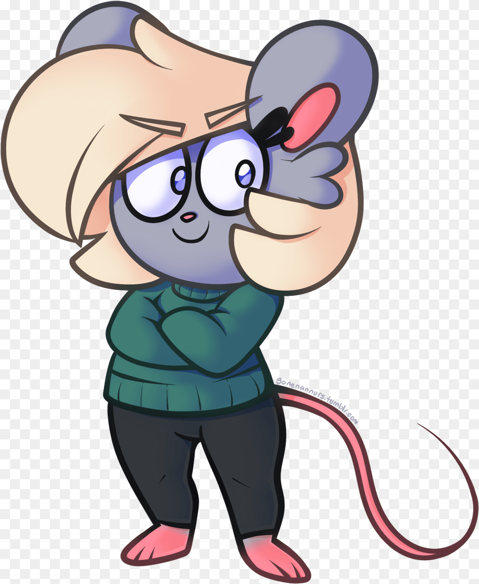 Guys I Have A New Oc To Show You This Is Tina She39s Computer Mouse, Baby, Person, Cartoon Free Png Download