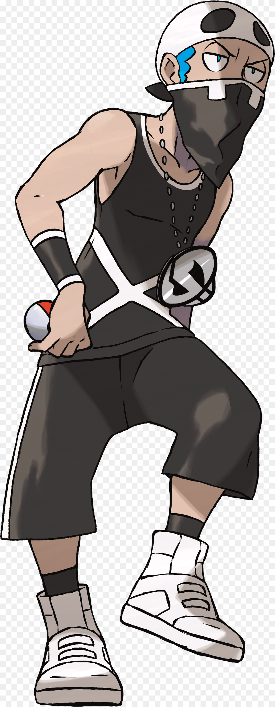 Guzma Is The Boss Of Team Skull The One Who Holds Pokemon Team Skull Grunt, Book, Clothing, Comics, Shoe Png
