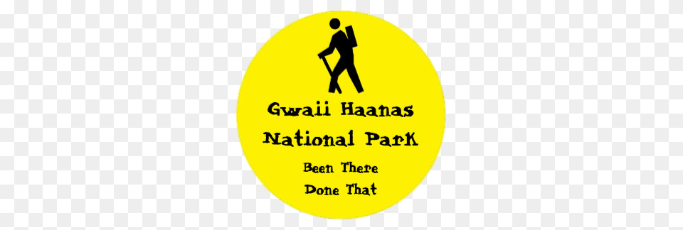 Gwaii Haanas National Park Yellow Sticker, Person, Walking, Adult, Male Png