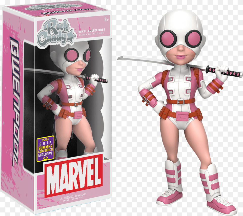 Gwenpool Rock Candy 5 Sdcc17 Vinyl Figure Pop Vinyl Rock Candy, Baby, Person, Clothing, Costume Png