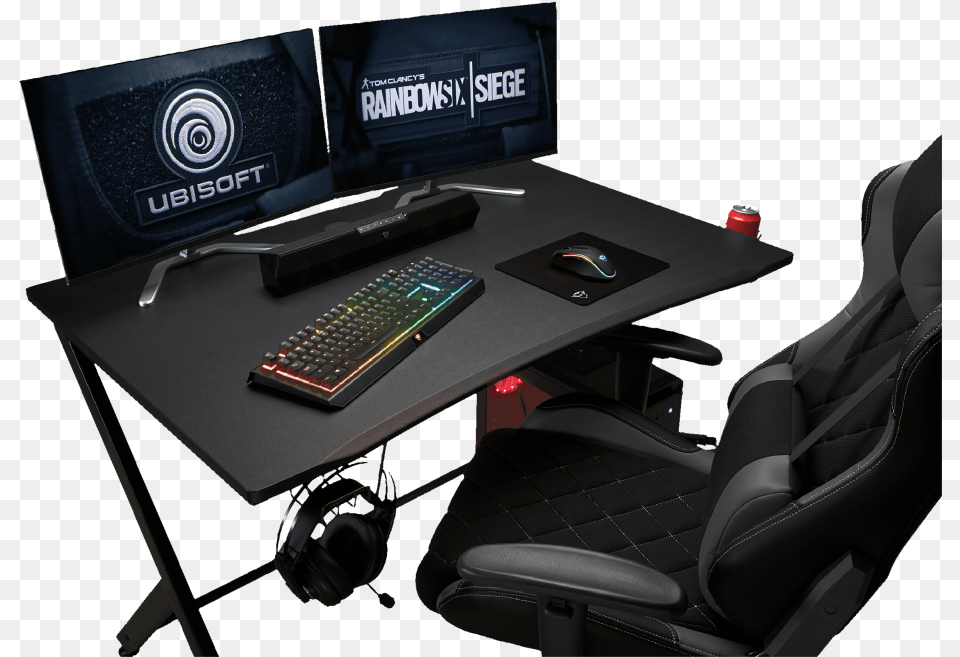 Gxt 711 Dominus Gaming Desk Trust Dominus Gxt, Table, Hardware, Furniture, Electronics Png