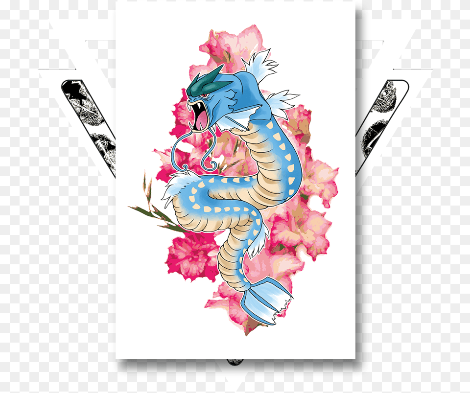 Gyarados, Art, Graphics, Flower, Plant Png Image