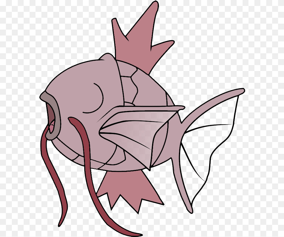 Gyarados Magikarp Pink Transparent Blobfish Magikarp, Leaf, Plant, Art, Baby Png Image