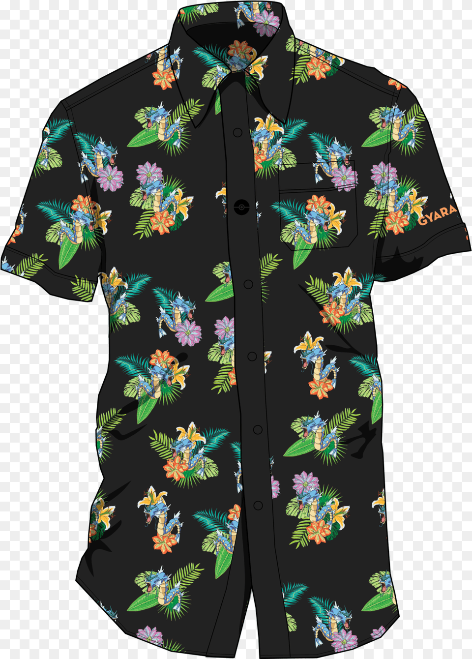 Gyarados Polo Shirt, Clothing, Pattern, Beachwear, Person Png Image