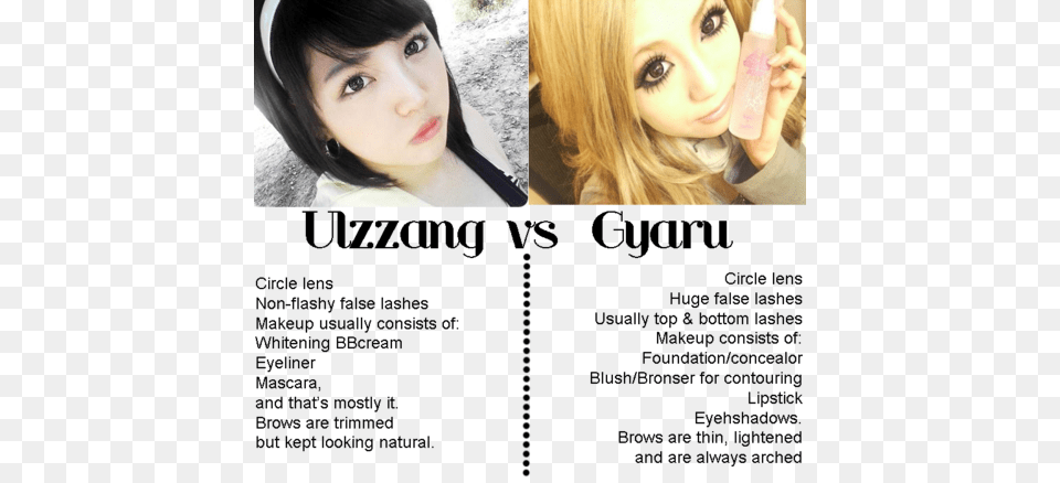 Gyaru Also Have Pretty Faces But Their Make Up Is Gyaru Ulzzang, Face, Head, Person, Photography Free Transparent Png