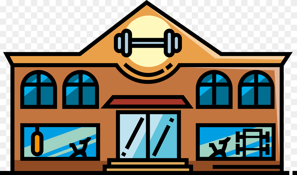 Gym Clipart, Villa, Housing, House, Building Png