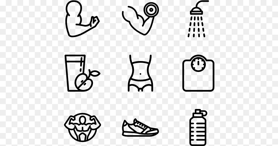 Gym Icon Gray Free Png Download