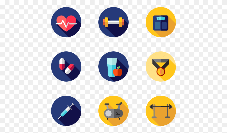 Gym Icon Packs, Text Free Png Download