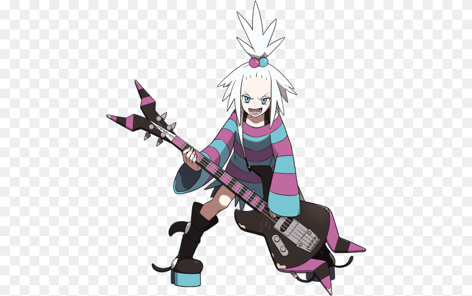 Gym Leaders For Pokemon Black And White Pokemon Black And White Roxie, Publication, Book, Comics, Musical Instrument Free Transparent Png