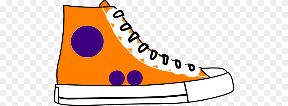 Gym Shoes Clipart Orange, Clothing, Footwear, Shoe, Sneaker Free Png