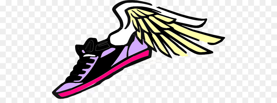 Gym Shoes Clipart Wing, Clothing, Footwear, Shoe, Sneaker Png Image