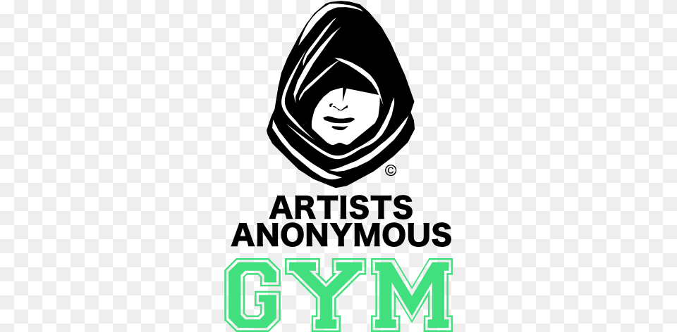 Gym U2014 Artists Anonymous Graphic Design, Stencil, Book, Publication, Face Free Transparent Png