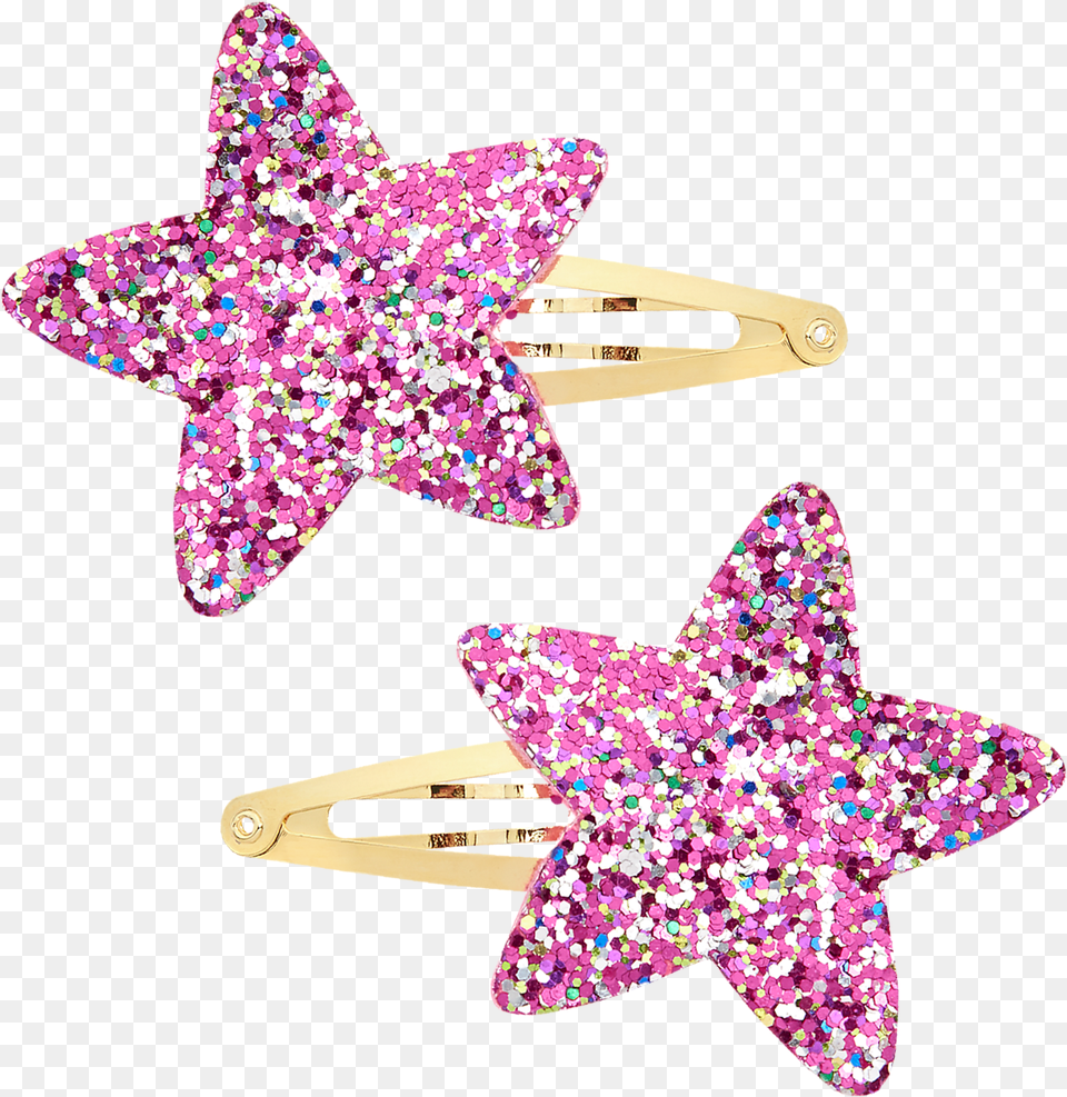 Gymboree Cosmic Club Girl39s Sparkle Star Clips By Gymboree Pink, Accessories, Hair Slide Free Png