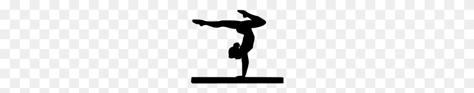 Gymnast Balance Gymnastics Gymnastics Art, Gray Free Png Download