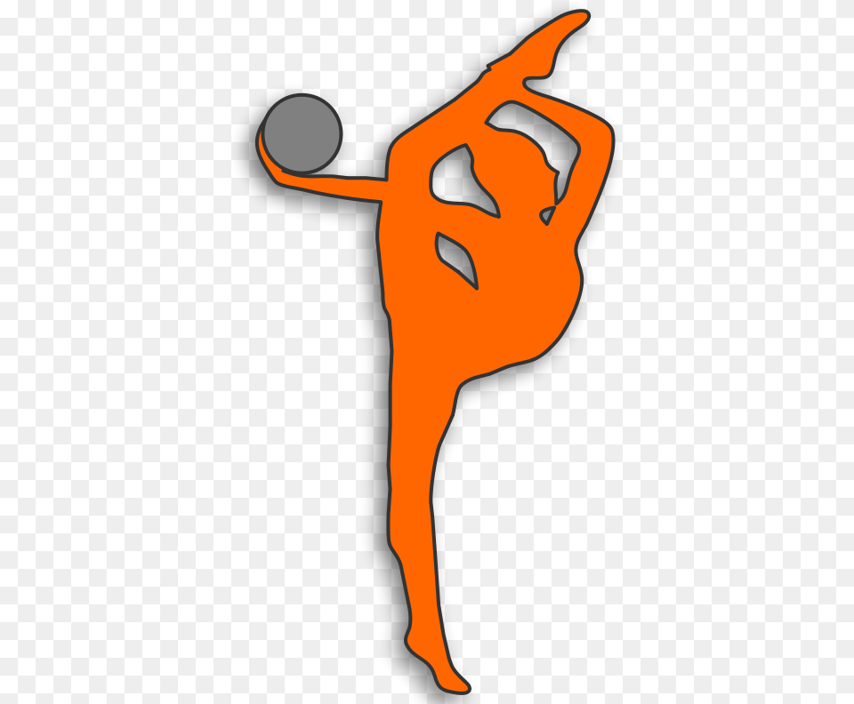 Gymnast Clip Art Silhouette At Getdrawings Rhythmic Gymnastics Clipart, Person, Dancing, Leisure Activities, Animal Free Transparent Png