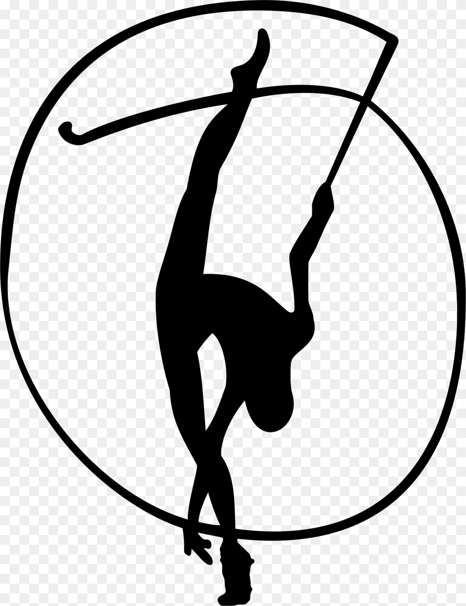 Gymnast Clipart Clip Art, Gray Free Png Download