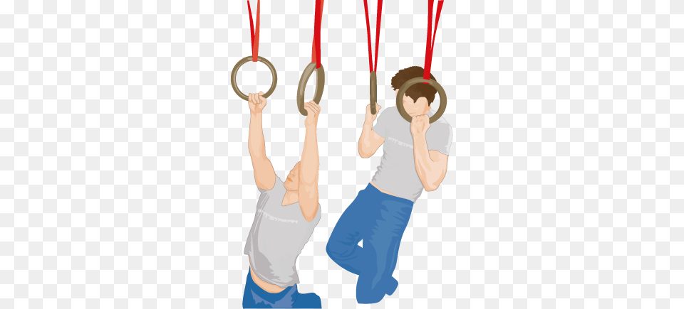 Gymnast Clipart Gymnastics Rings, Person, Adult, Male, Man Png Image