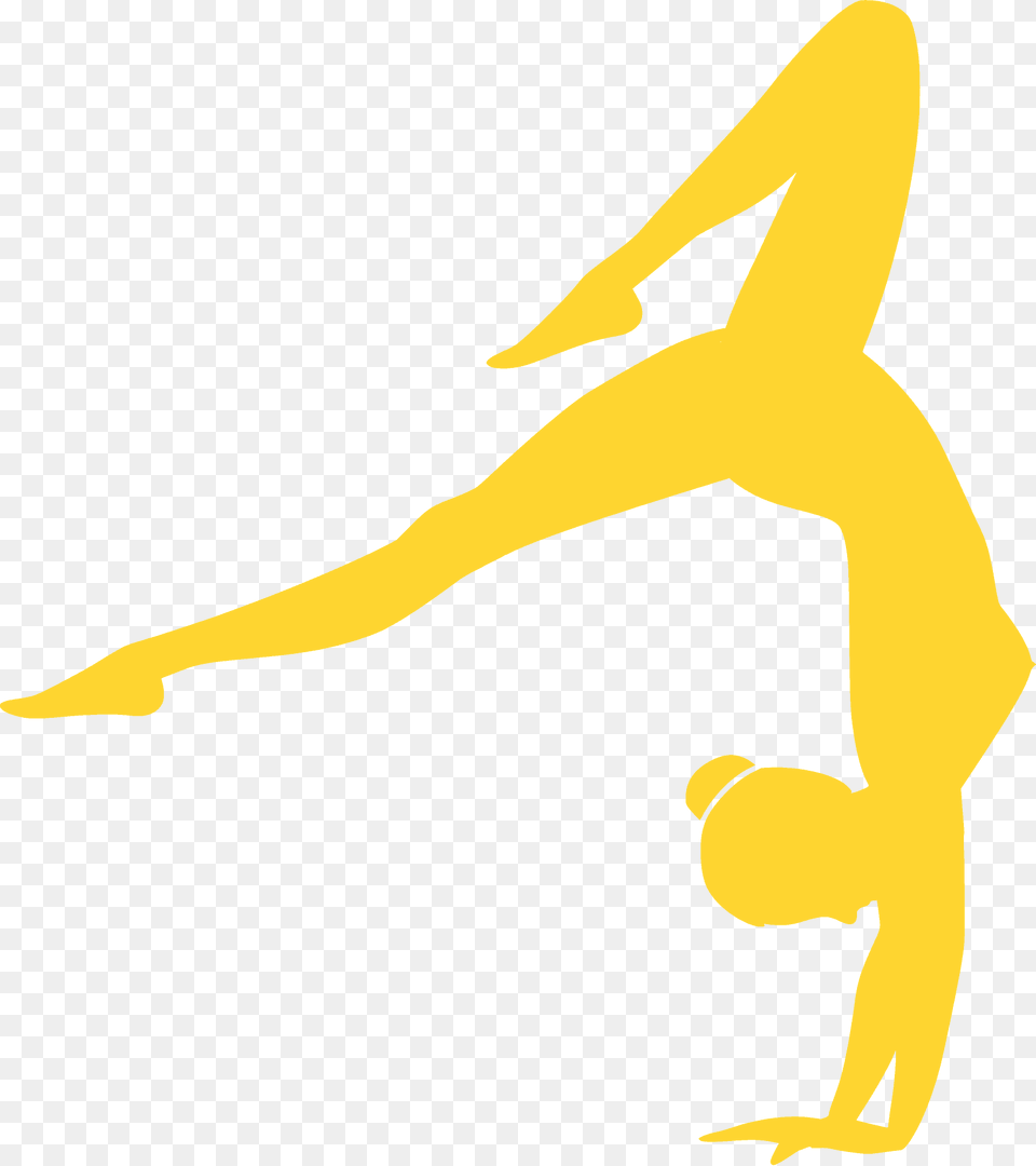 Gymnast On Her Hands Silhouette, Acrobatic, Animal, Shark, Fish Free Transparent Png