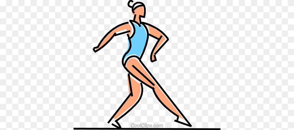 Gymnast Performing On The Balance Beam Royalty Vector Clip, Dancing, Leisure Activities, Person, Walking Free Transparent Png