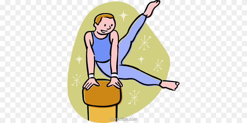 Gymnast Performing On The Pommel Horse Royalty Vector Clip, Acrobatic, Baby, Person, Balance Beam Png