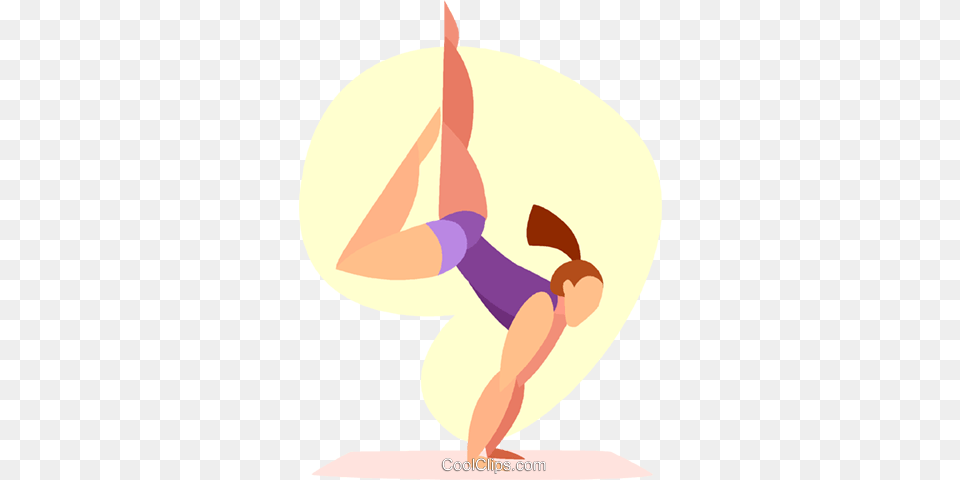 Gymnast Performing The Floor Routine Royalty Vector Clip Art, Animal, Fish, Sea Life, Shark Free Png Download