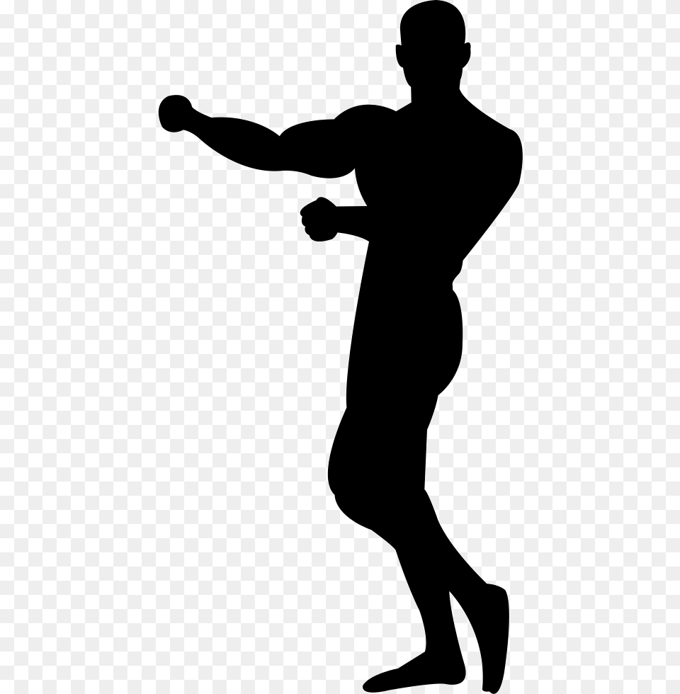 Gymnast Silhouette Showing Muscles Proteina Con Creatina Tnt, Adult, Male, Man, Person Free Transparent Png
