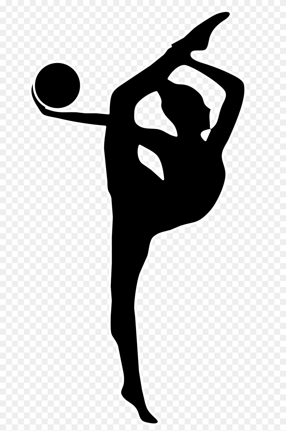 Gymnastics, Silhouette, Stencil, Dancing, Leisure Activities Free Png Download