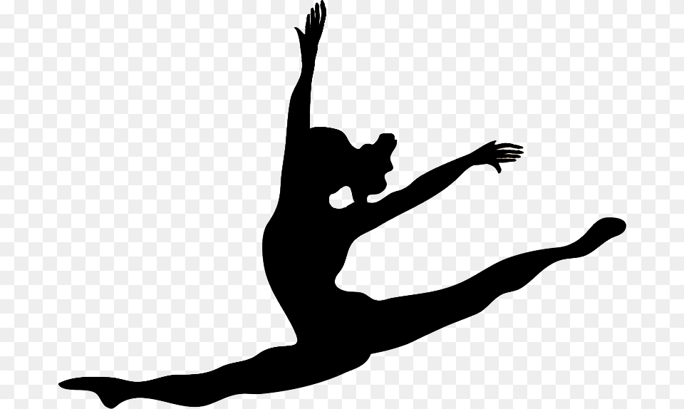Gymnastics, Dancing, Leisure Activities, Person, Silhouette Png Image