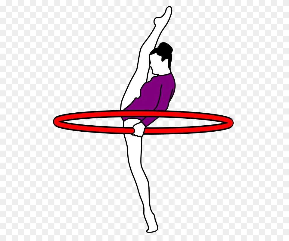 Gymnastics Clip Art Silhouette, Hoop, Dancing, Leisure Activities, Person Free Png