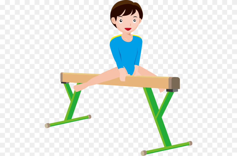 Gymnastics Clipart, Acrobatic, Balance Beam, Sport, Boy Free Png Download